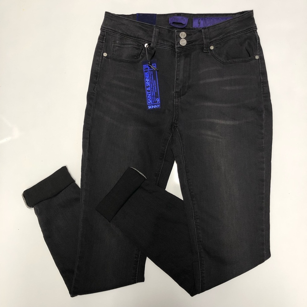 Indigo rein skinny mid rise jeans size 9